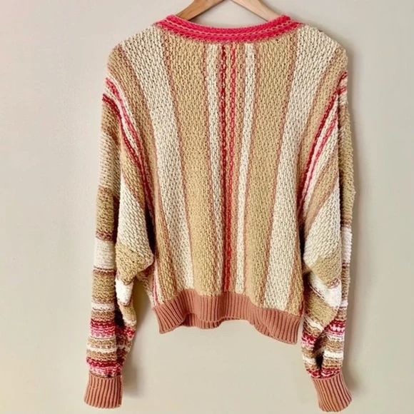 Free People Pull Over Knit Sweater Size M - Picture 12 of 13